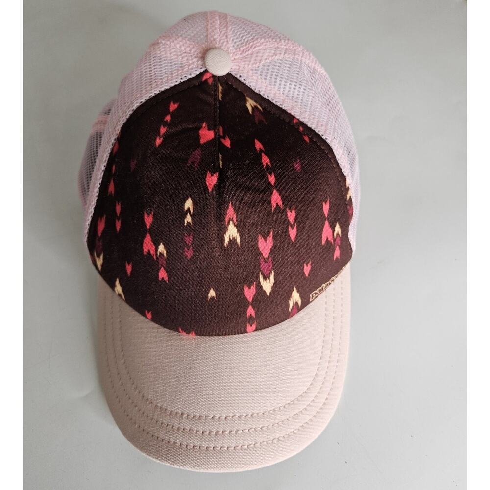 Patagonia Wish Tails Ruby Red Duckbill Trucker Hat Running Cycling Lightweight